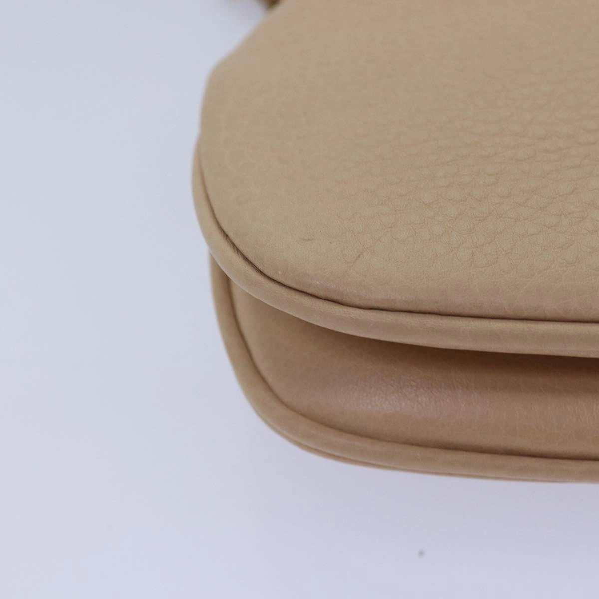 GUCCI Chain Shoulder Bag Leather Beige 251821  am6326