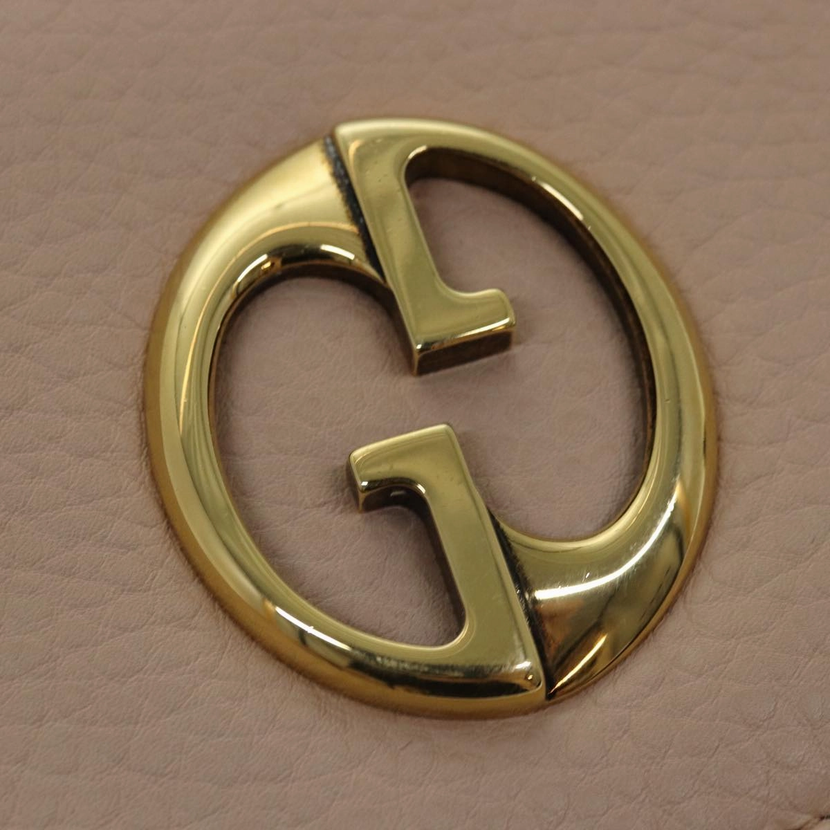 GUCCI Chain Shoulder Bag Leather Beige 251821  am6326