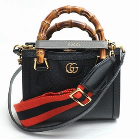 Gucci Diana Mini 2Way Shoulder Bag Black