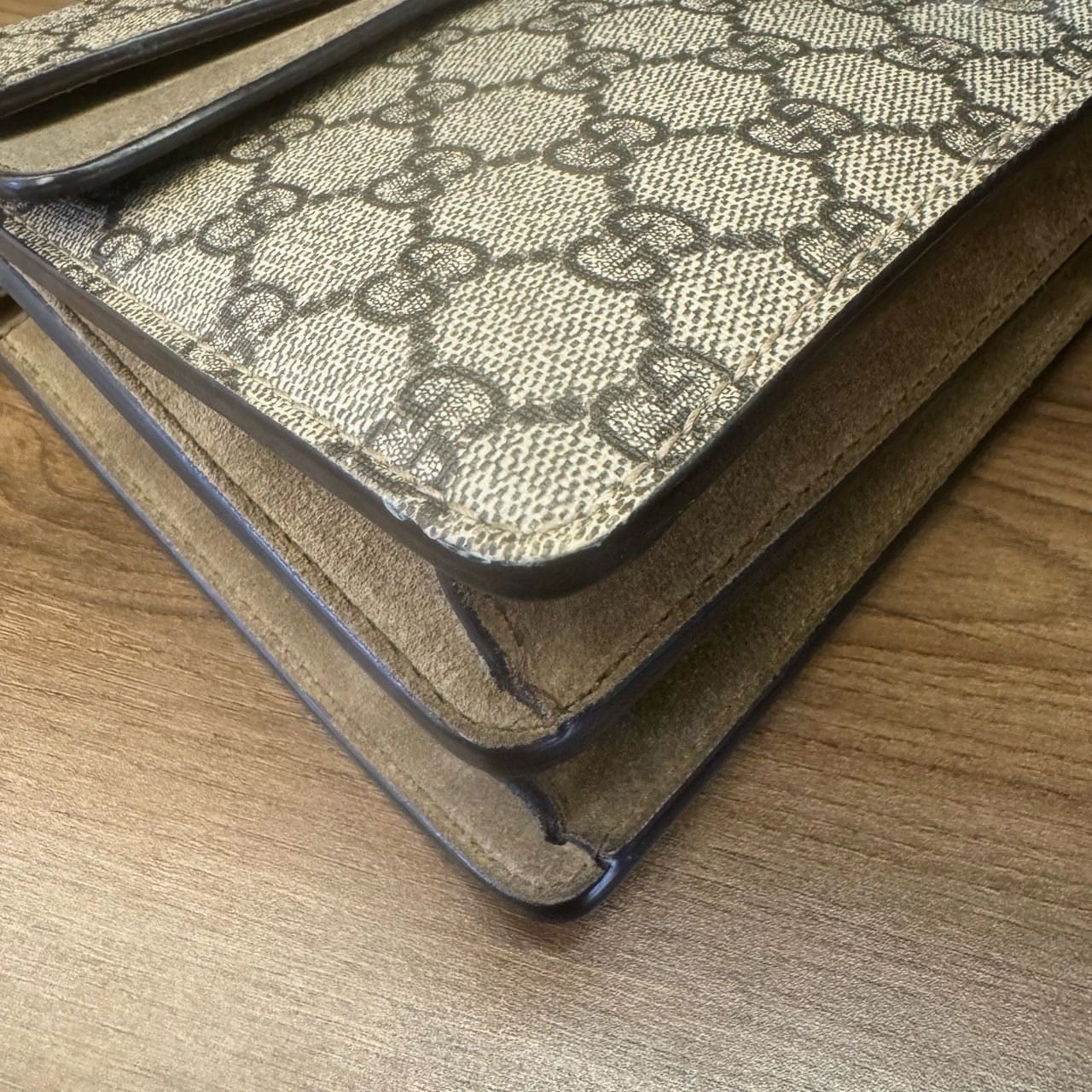 Gucci Dionysus Beige GG Canvas Shoulder Bag Small
