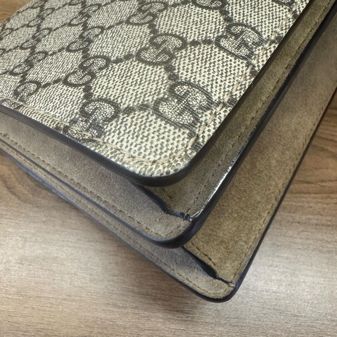 Gucci Dionysus Beige GG Canvas Shoulder Bag Small