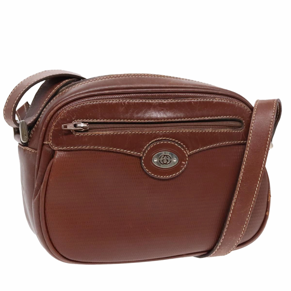 Gucci Double G  Leather Shoulder Bag