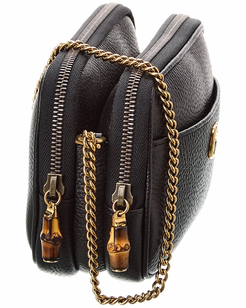Gucci Double G Super Mini Leather Crossbody