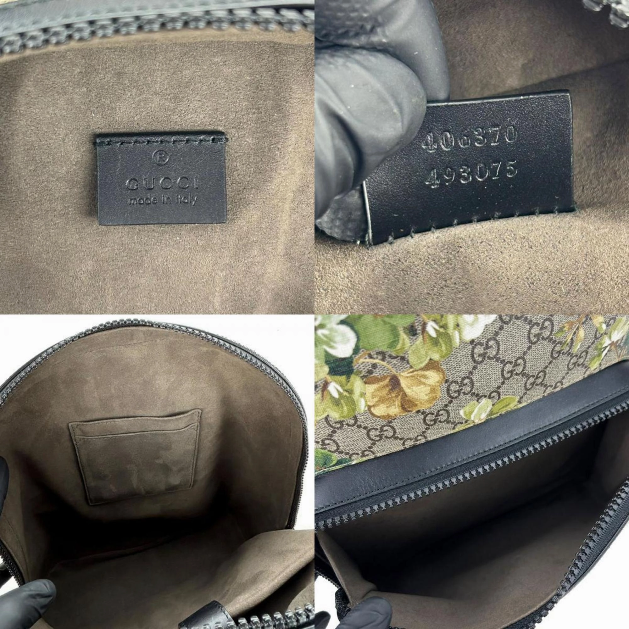 Gucci Gg Blooms  Canvas Backpack Bag ()
