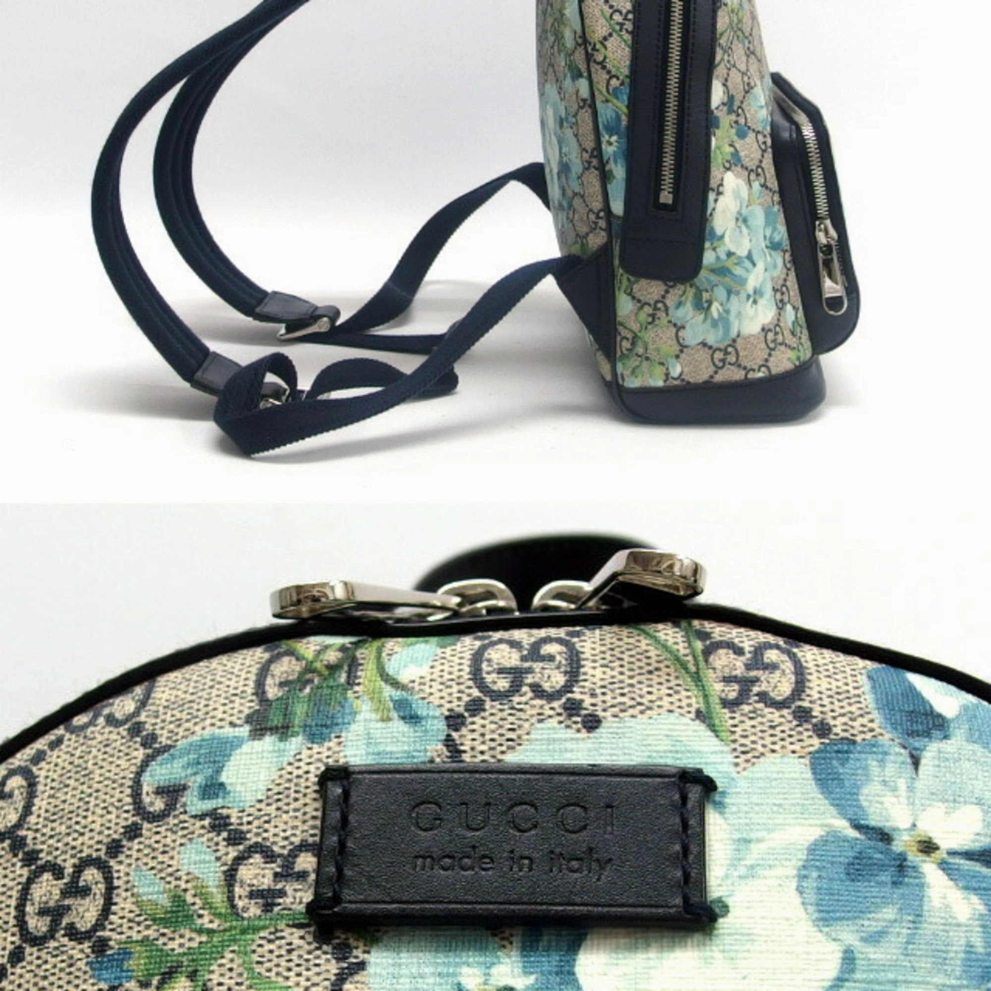 Gucci Gg Blooms  Canvas Backpack Bag ()