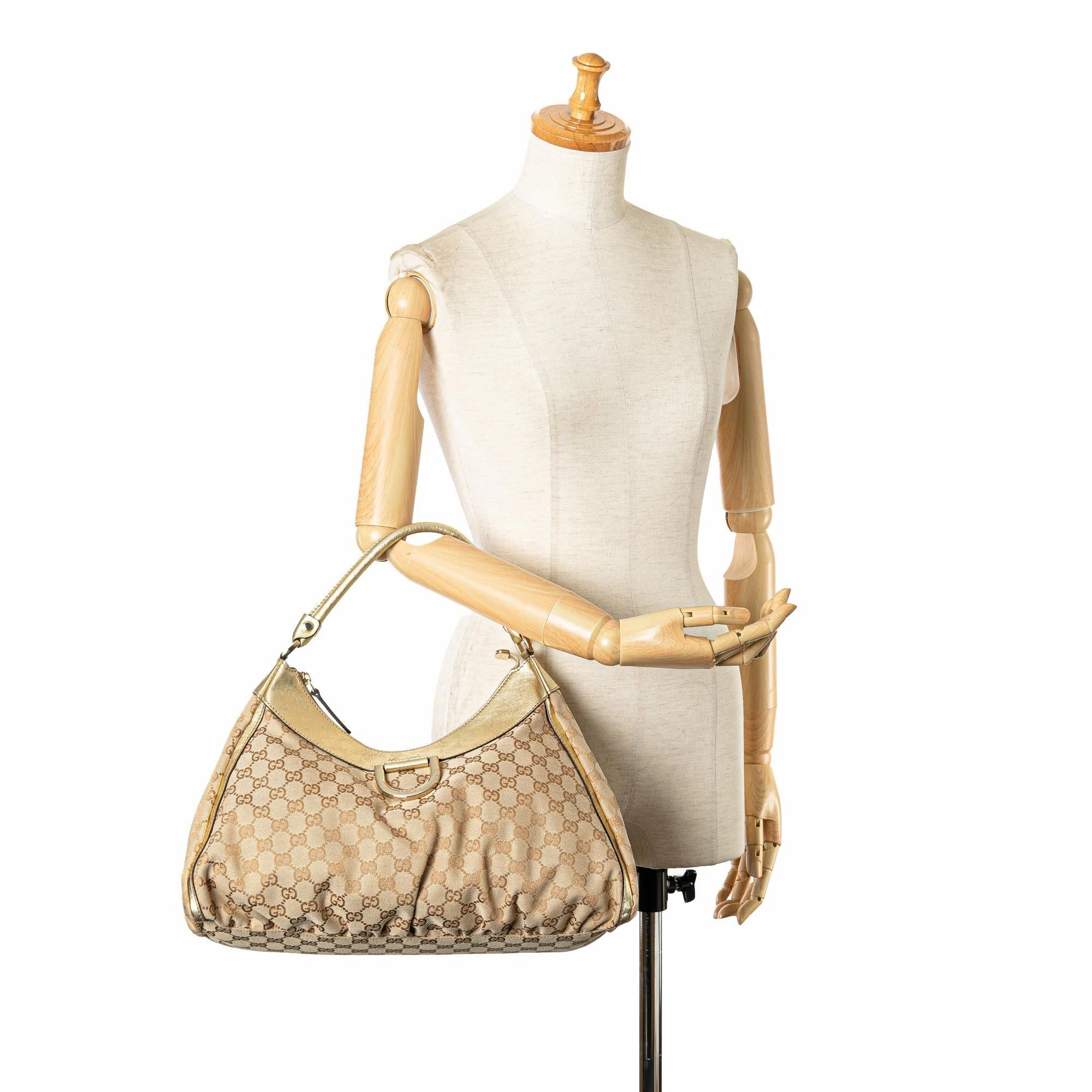 Gucci GG Canvas Abbey D-Ring Shoulder Bag (SHG-8LojzO)