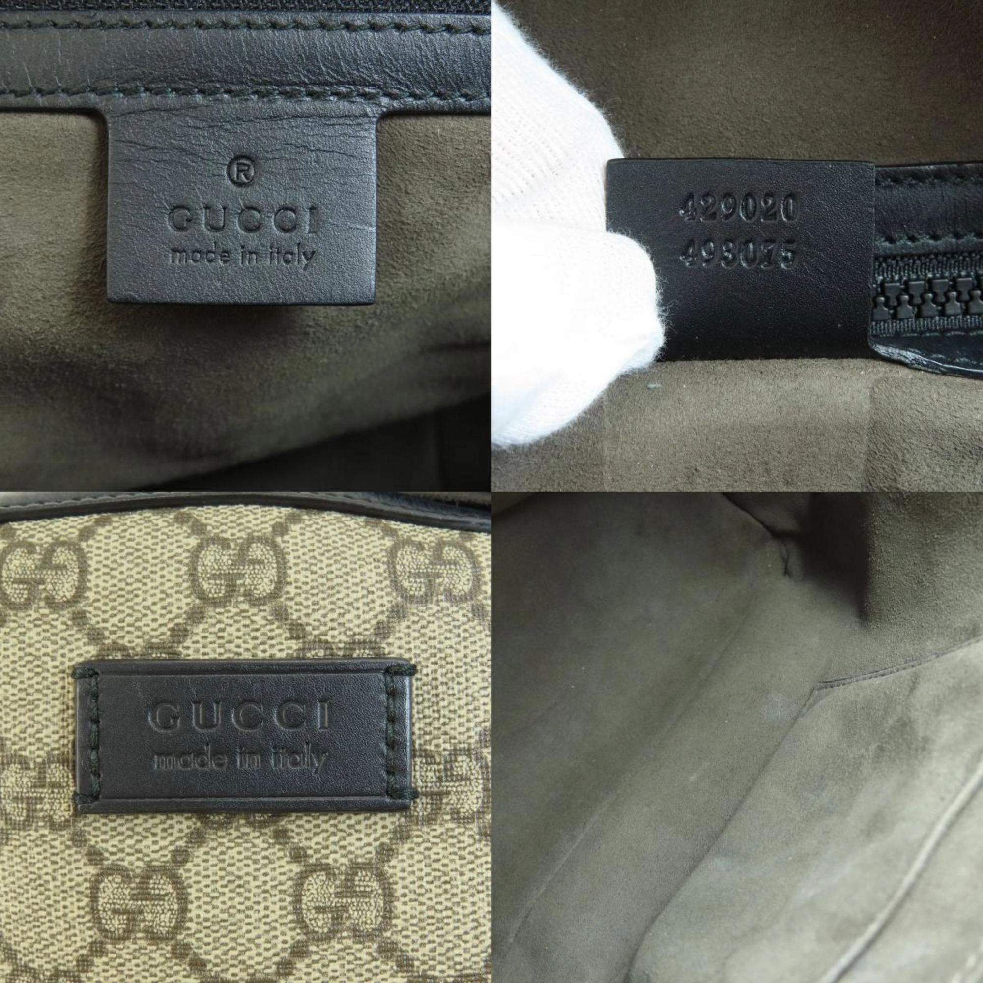 Gucci Gg Canvas  Canvas Backpack Bag ()