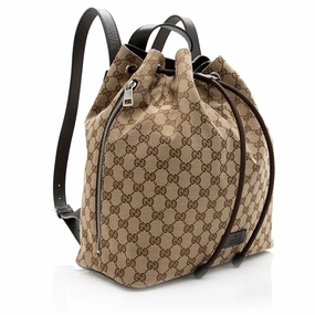 Gucci GG Canvas Drawstring Backpack (SHF-20580)