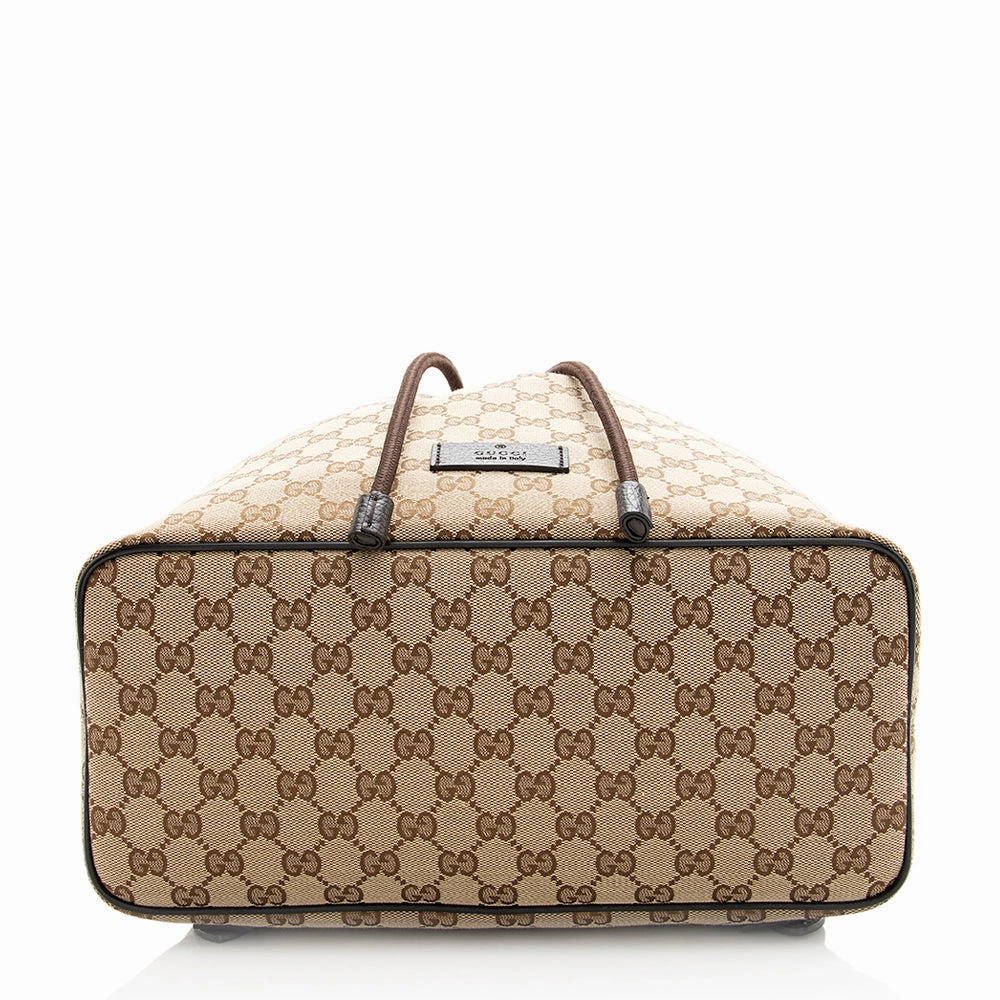 Gucci GG Canvas Drawstring Backpack (SHF-20580)