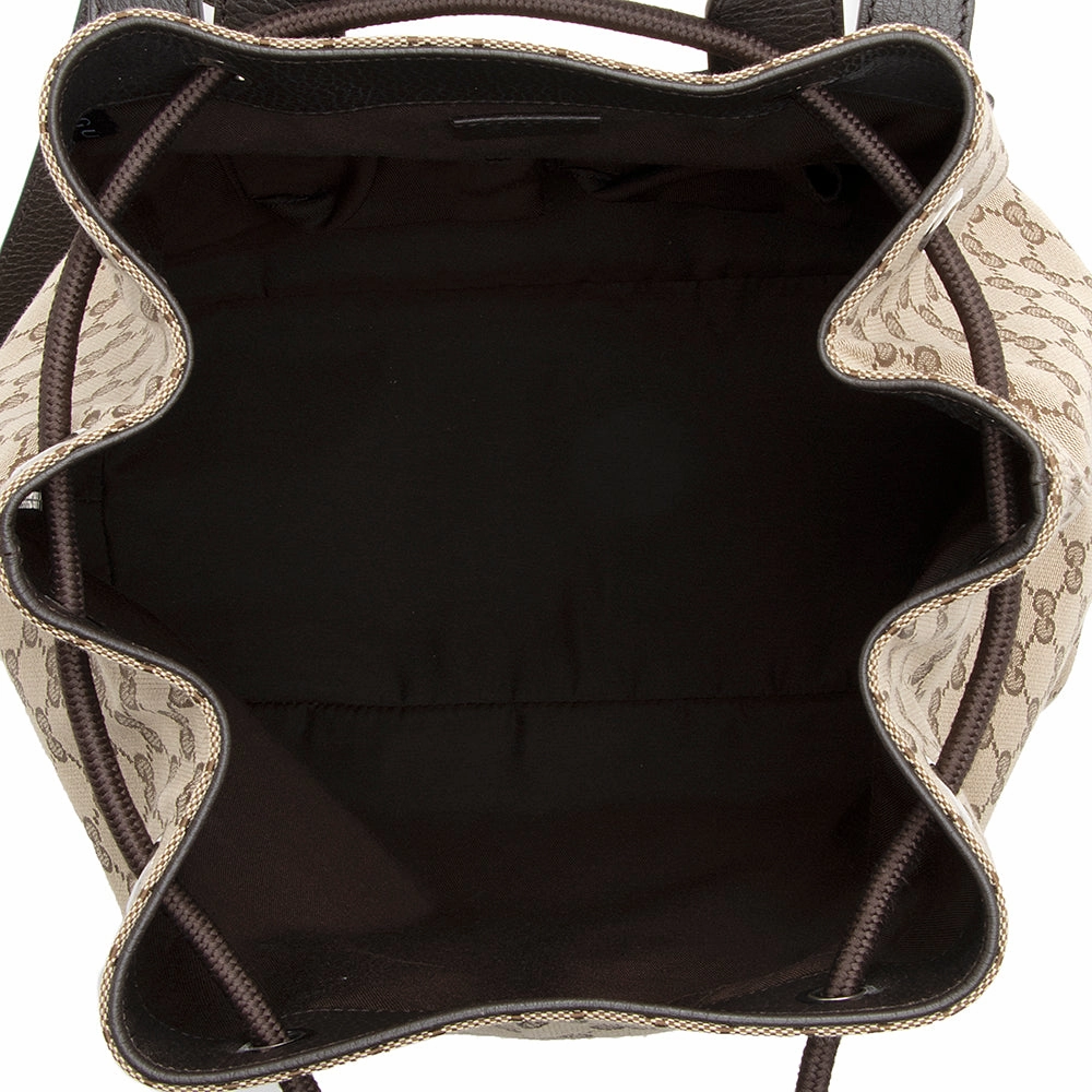 Gucci GG Canvas Drawstring Backpack (SHF-20580)