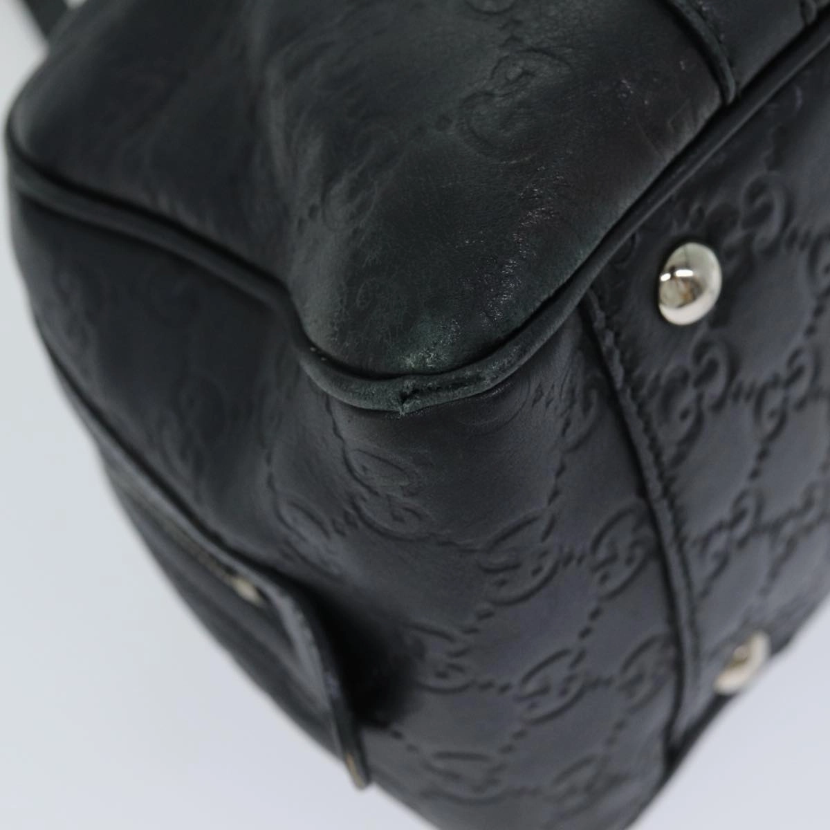 GUCCI GG Canvas Guccissima Shoulder Bag Black 232958  78490