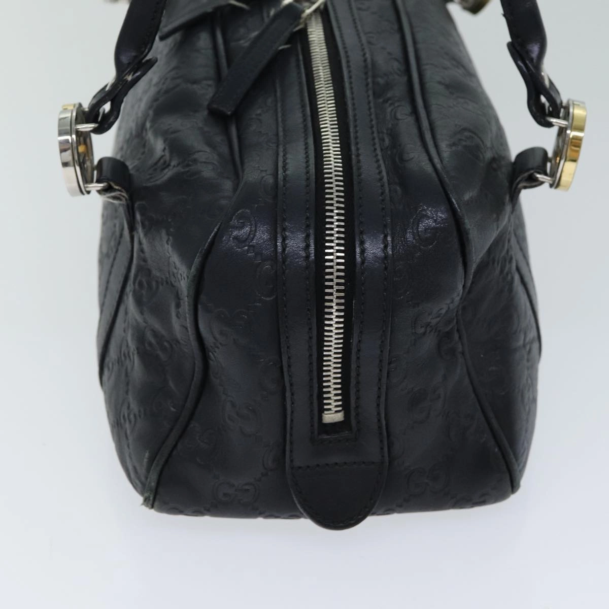 GUCCI GG Canvas Guccissima Shoulder Bag Black 232958  78490