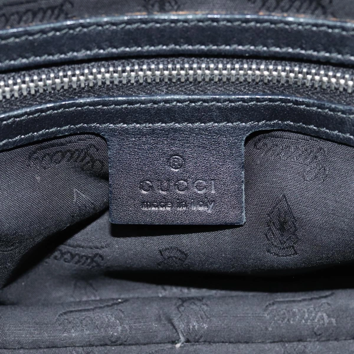 GUCCI GG Canvas Guccissima Shoulder Bag Black 232958  78490