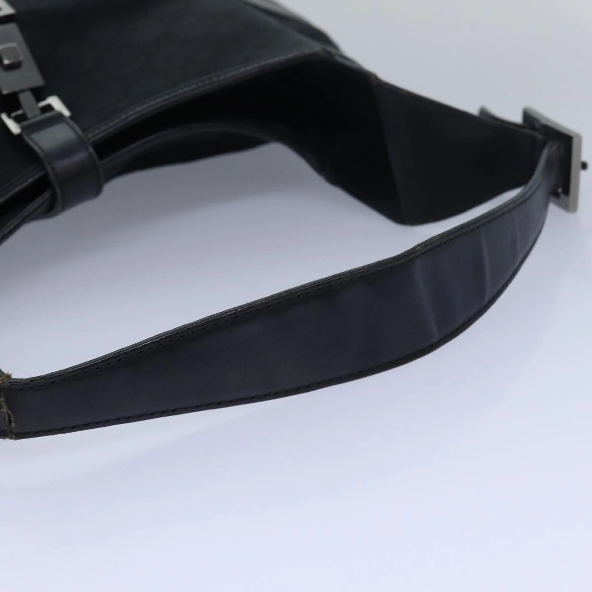 GUCCI GG Canvas Jackie Shoulder Bag Black 001 3306  80935