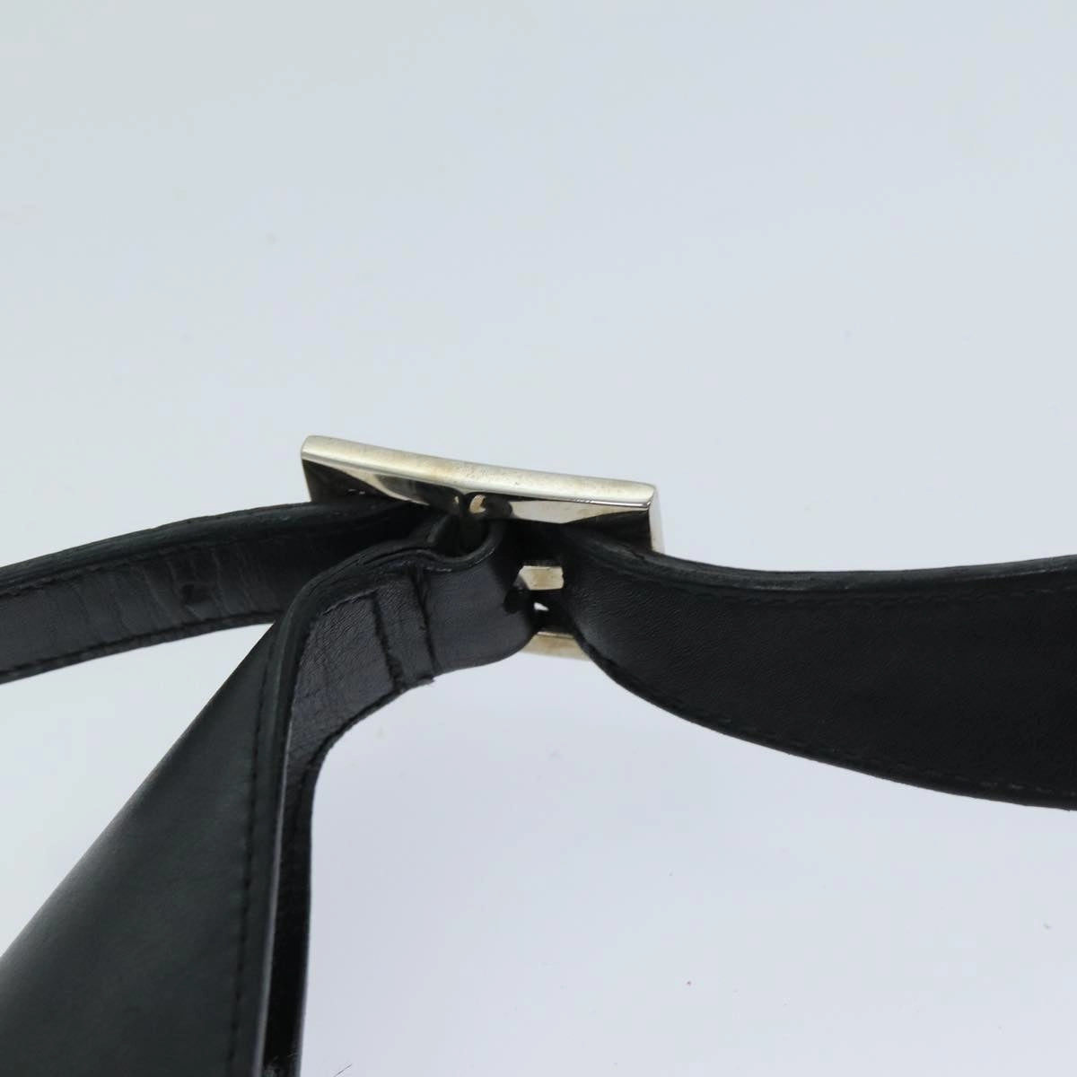 GUCCI GG Canvas Jackie Shoulder Bag Black White 001 4075  76393