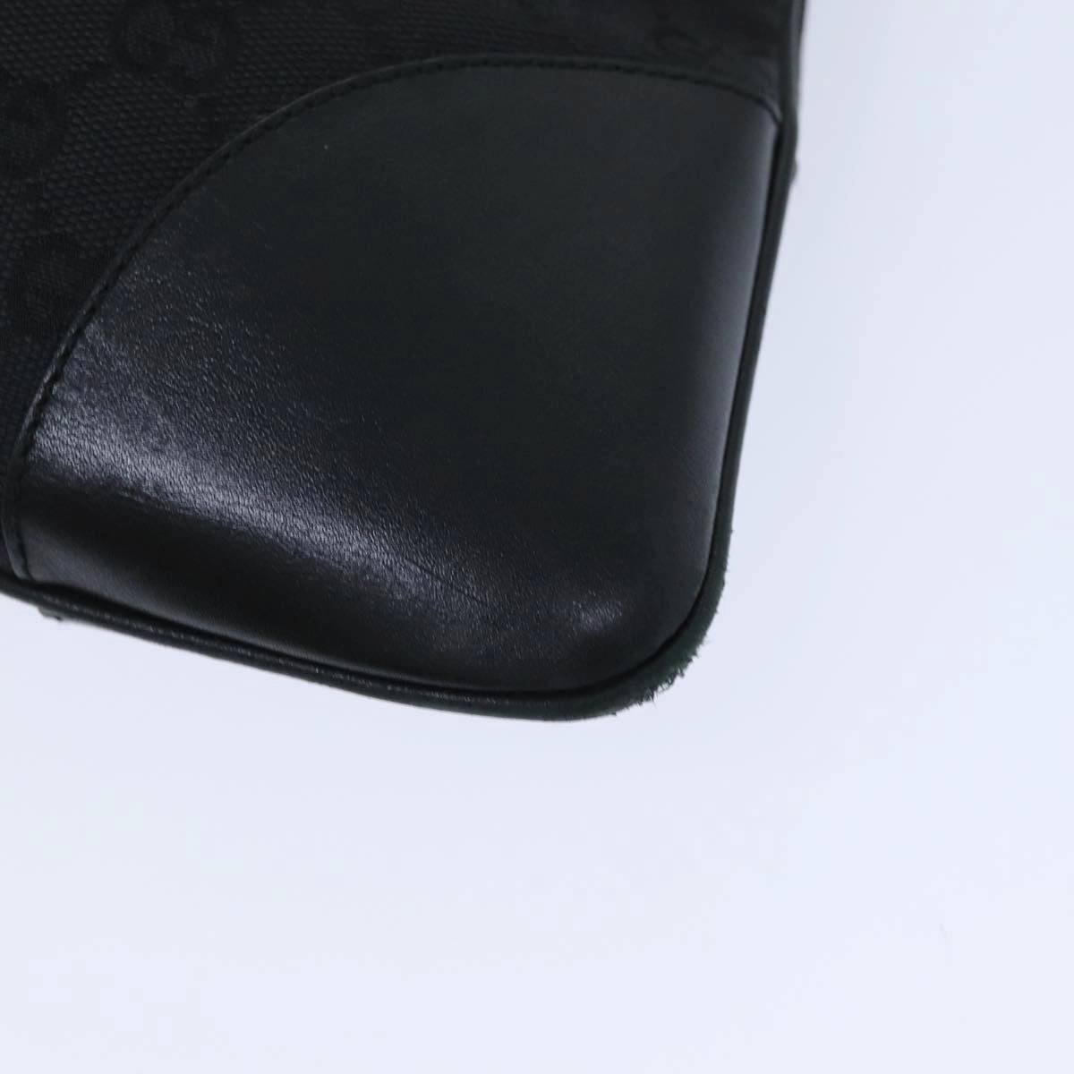 GUCCI GG Canvas Jackie Shoulder Bag Black White 001 4075  76393