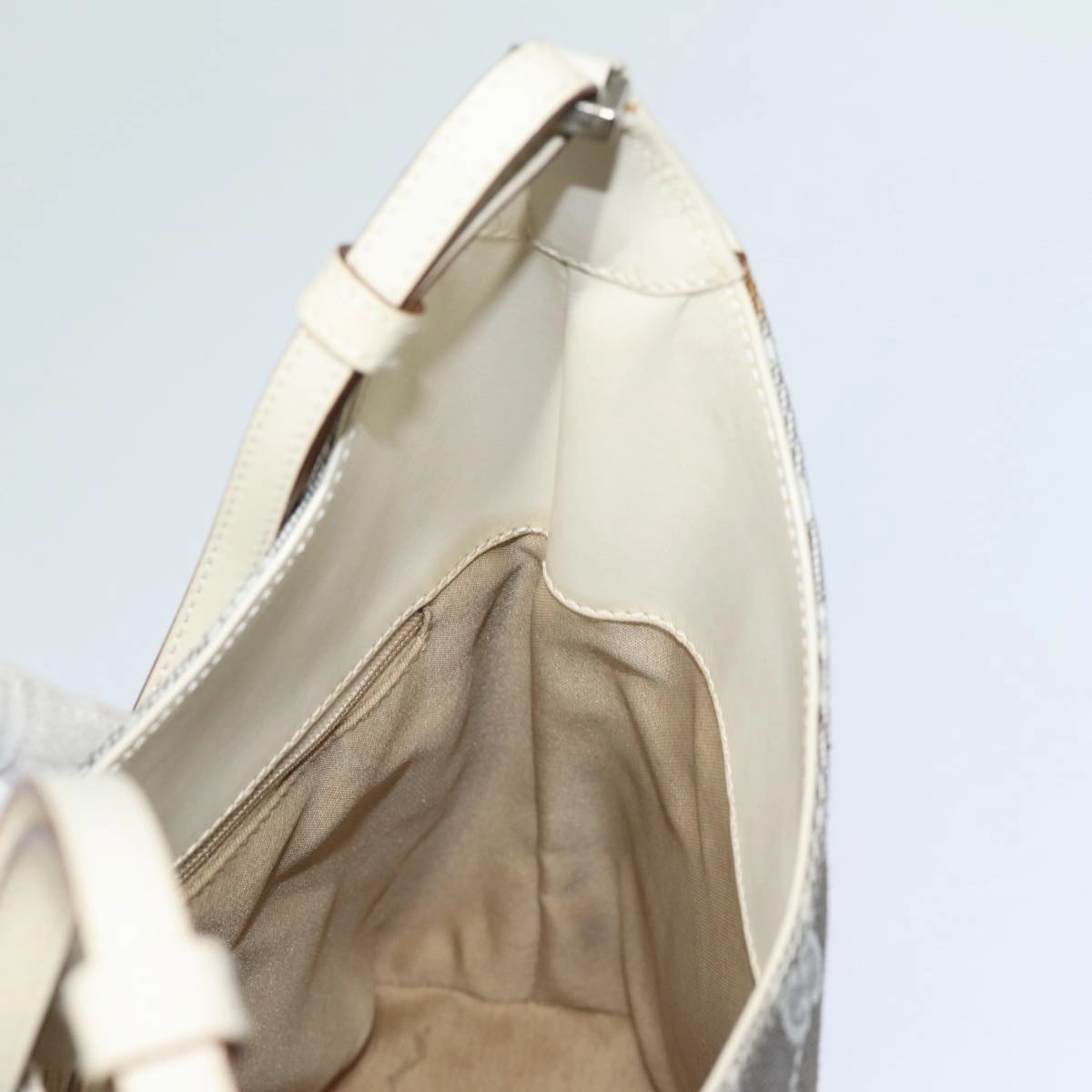 GUCCI GG Canvas Jackie Shoulder Bag White 001 3876  ep4890