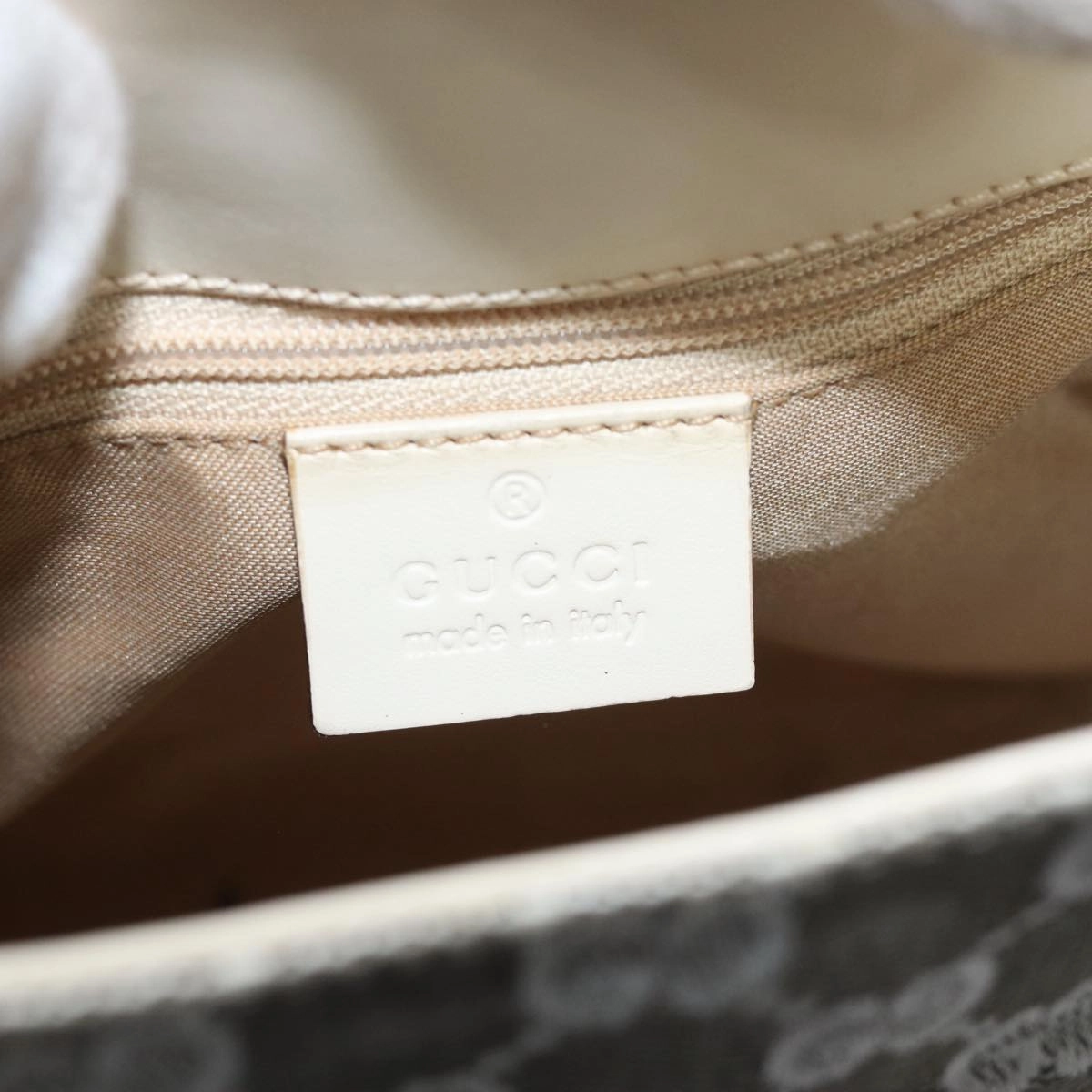 GUCCI GG Canvas Jackie Shoulder Bag White 001 3876  ep4890