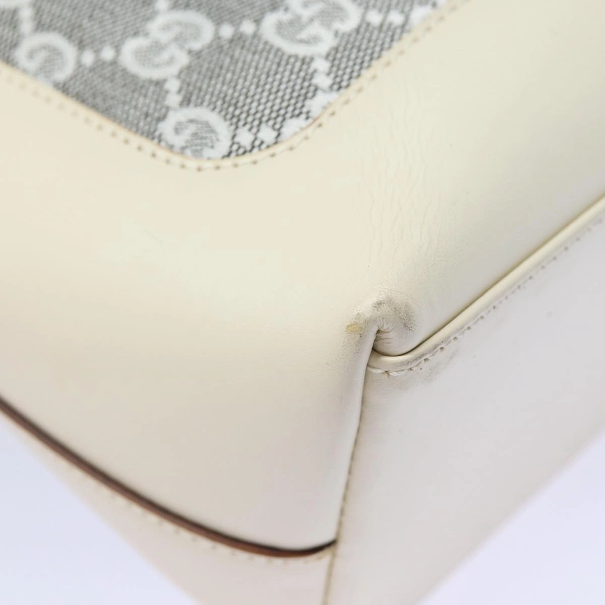 GUCCI GG Canvas Jackie Shoulder Bag White 001 3876  ep4890