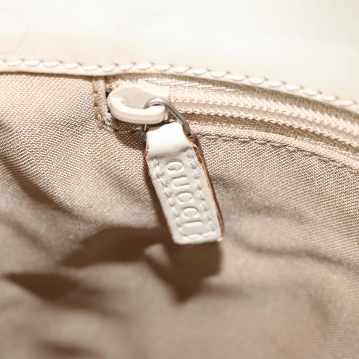 GUCCI GG Canvas Jackie Shoulder Bag White 001 3876  ep4890