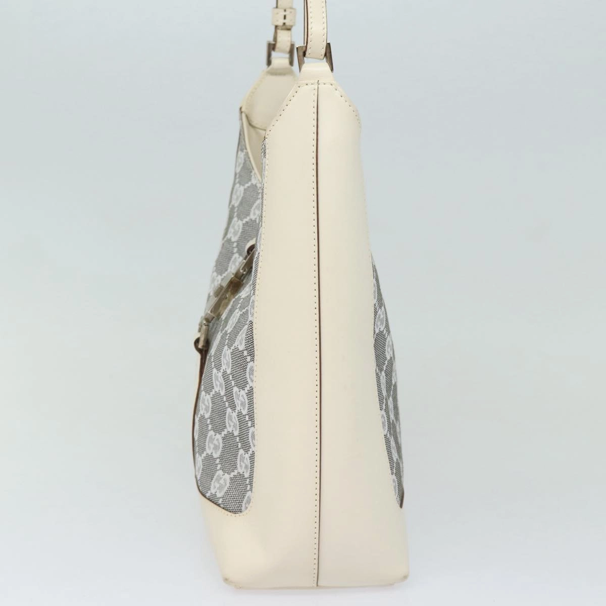 GUCCI GG Canvas Jackie Shoulder Bag White 001 3876  ep4890