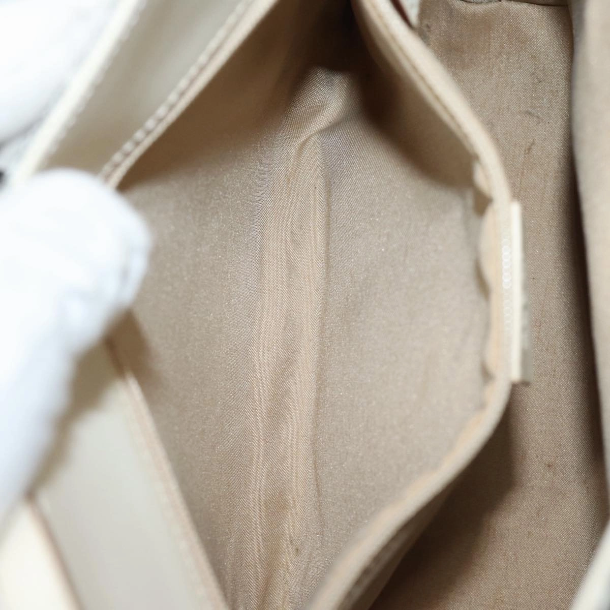 GUCCI GG Canvas Jackie Shoulder Bag White 001 3876  ep4890