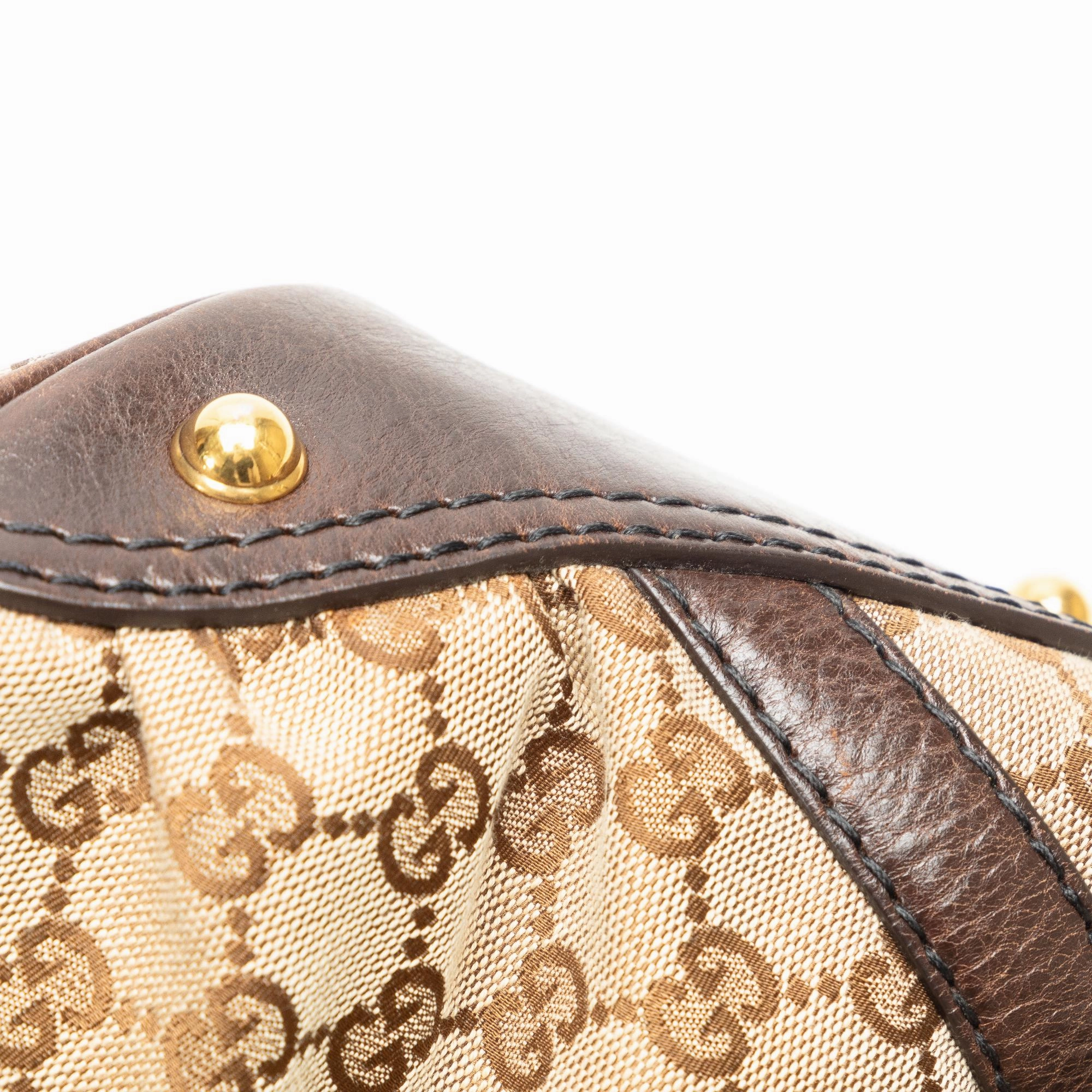 Gucci GG Canvas Jockey Shoulder Bag (SHG-CIMJ65)
