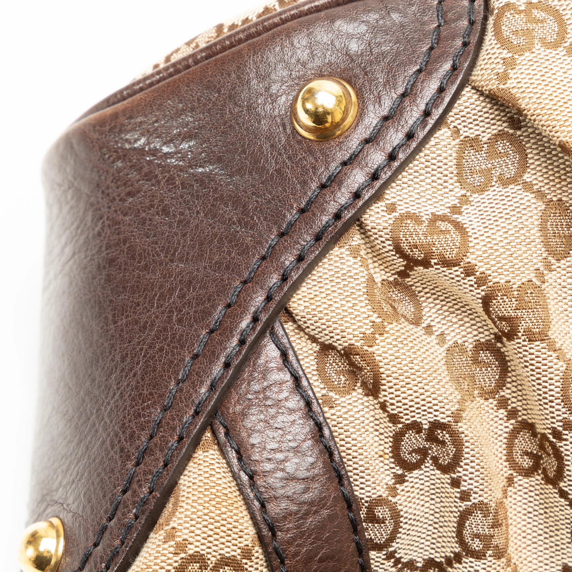 Gucci GG Canvas Jockey Shoulder Bag (SHG-CIMJ65)