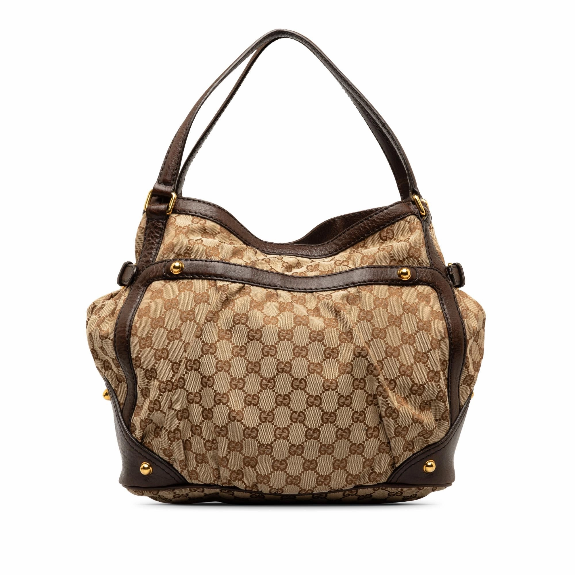 Gucci GG Canvas Jockey Shoulder Bag (SHG-CIMJ65)