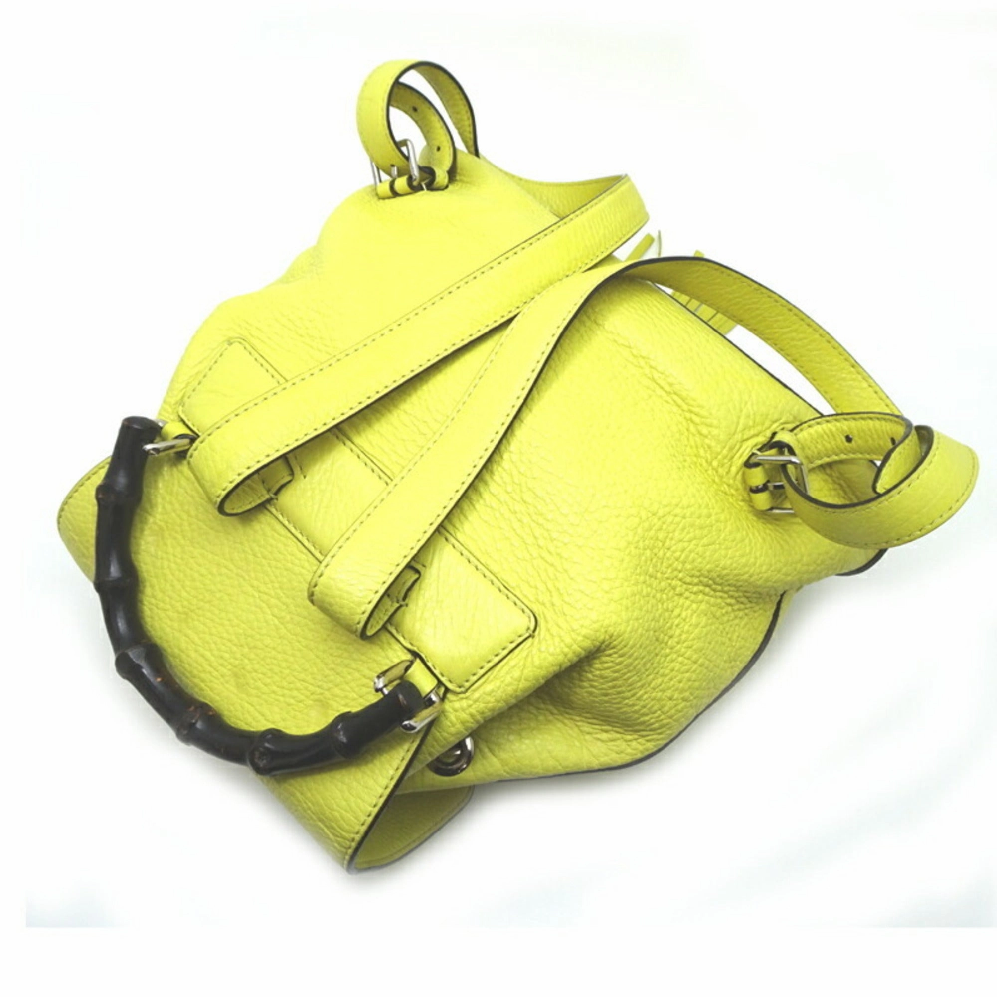 Gucci  Gg Canvas Leather Backpack (Pre-Owned)
