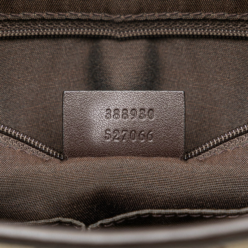 Gucci GG Canvas Leather Shoulder Bag 388930