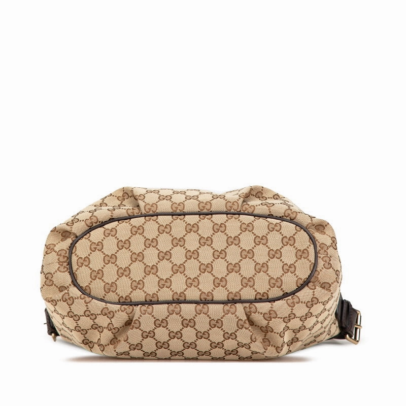Gucci GG Canvas Leather Shoulder Bag 388930