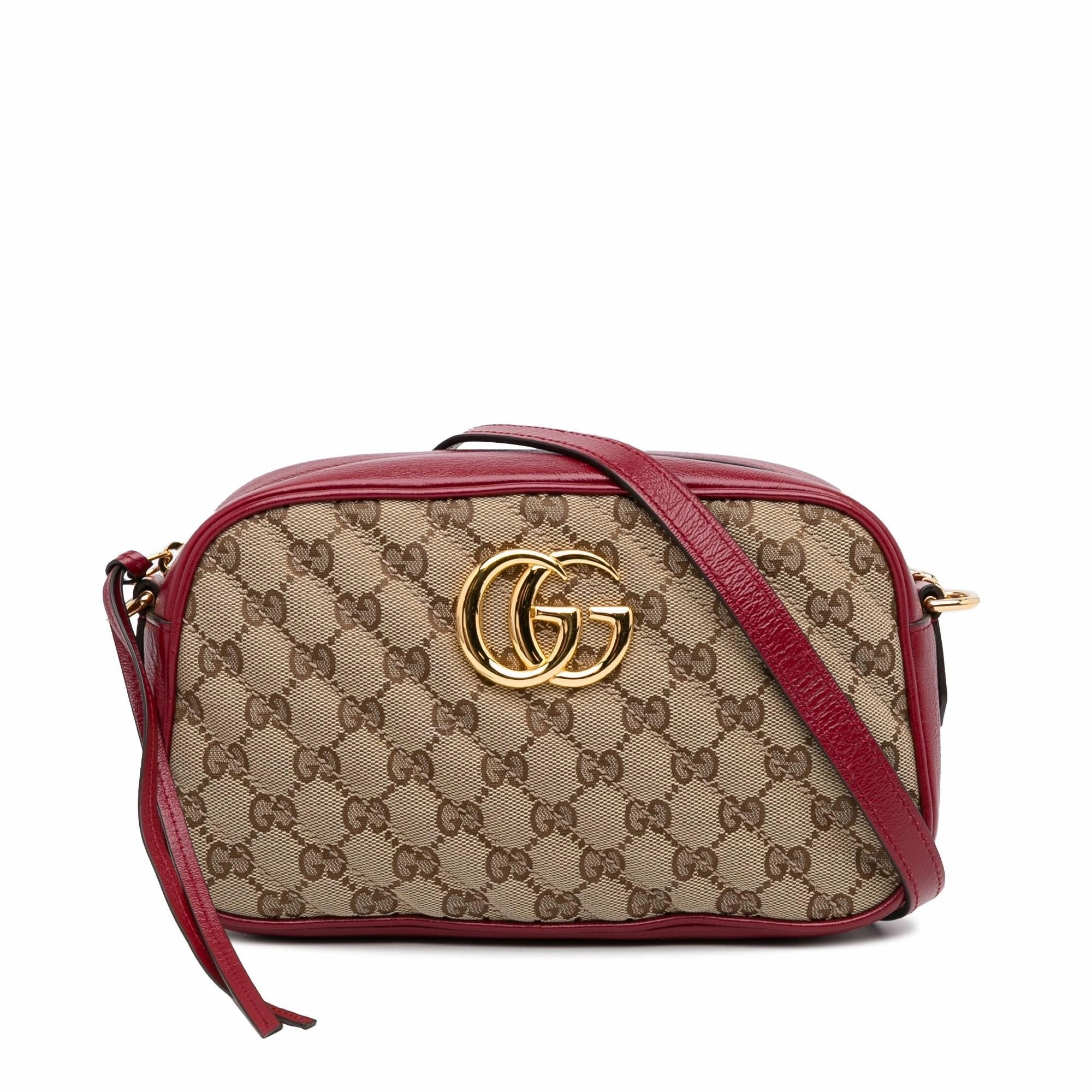 Gucci GG Canvas Marmont Crossbody Bag (SHG-cejdEP)
