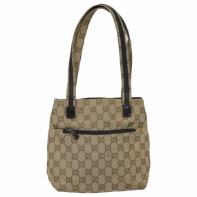 GUCCI GG Canvas Shoulder Bag Beige 002 1075  82821