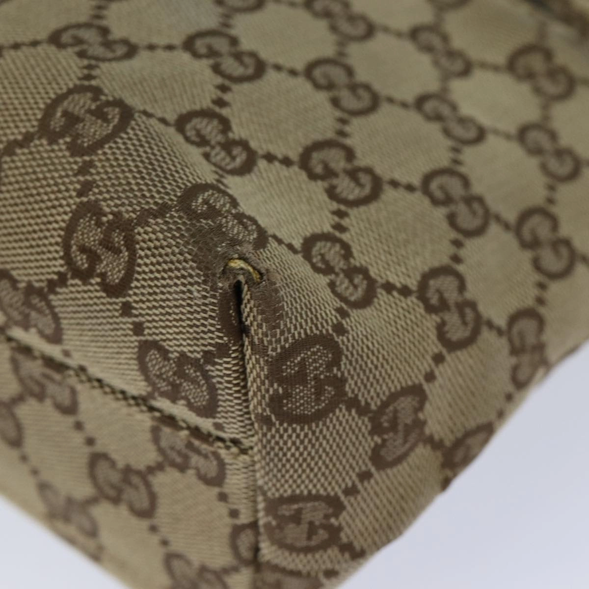 GUCCI GG Canvas Shoulder Bag Beige 002 1075  82821