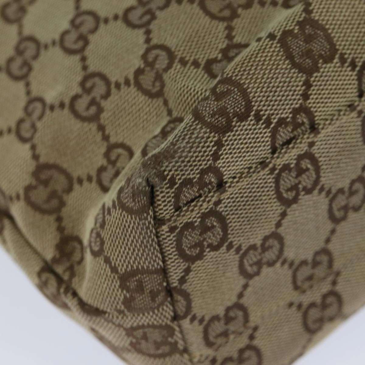GUCCI GG Canvas Shoulder Bag Beige 002 1075  82821