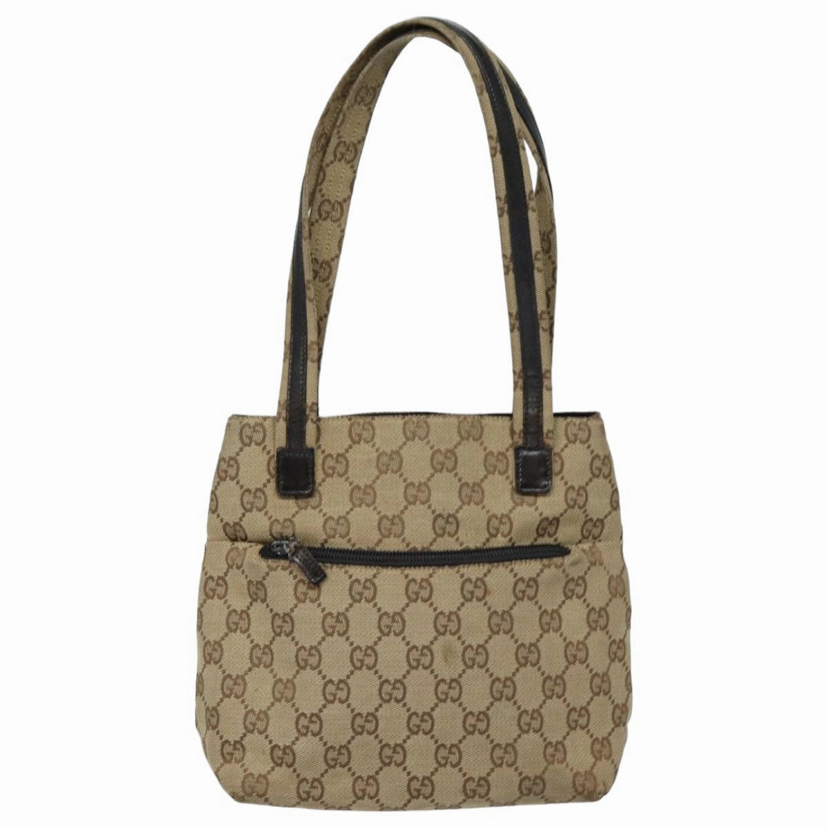 GUCCI GG Canvas Shoulder Bag Beige 002 1075  82821