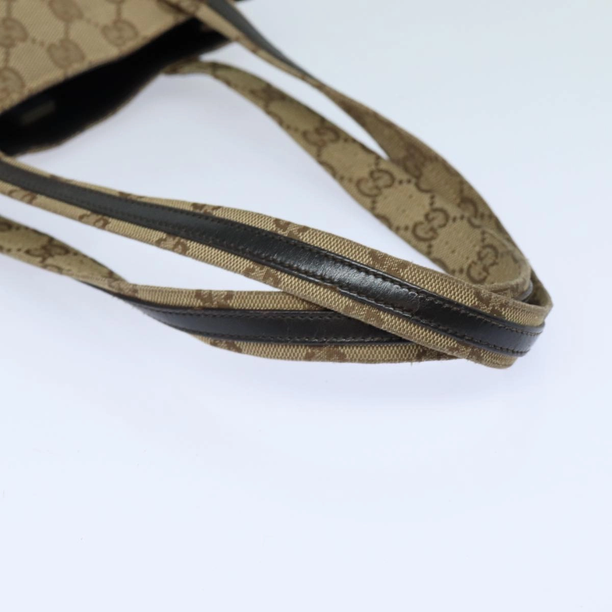GUCCI GG Canvas Shoulder Bag Beige 002 1075  82821