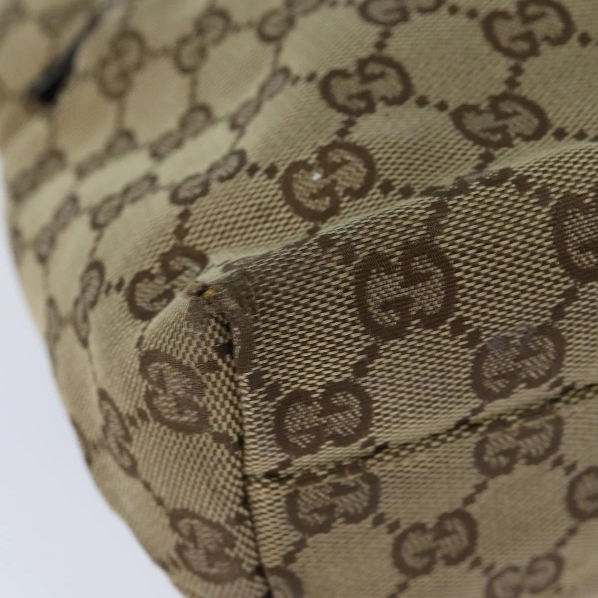GUCCI GG Canvas Shoulder Bag Beige 002 1075  82821