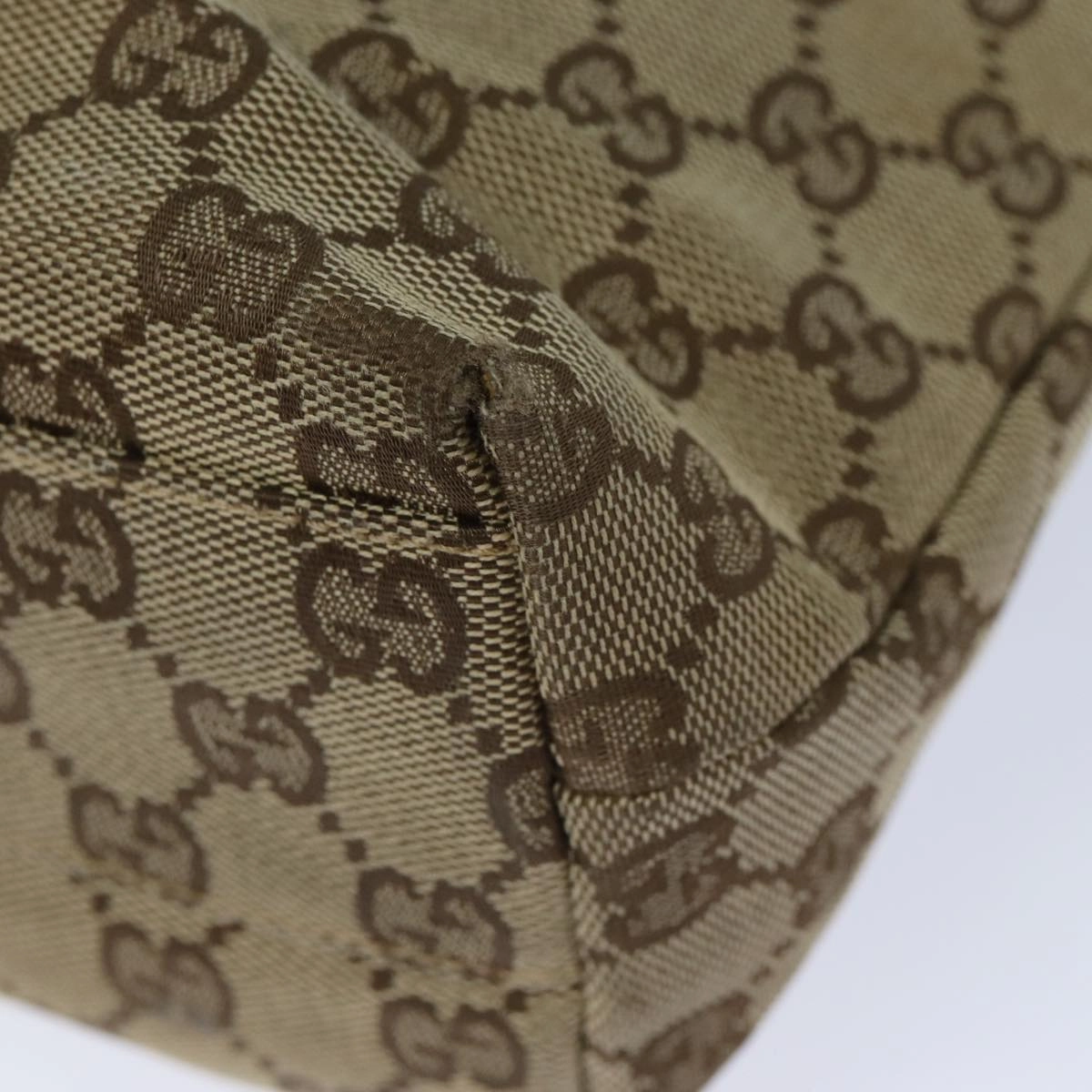 GUCCI GG Canvas Shoulder Bag Beige 002 1075  82821