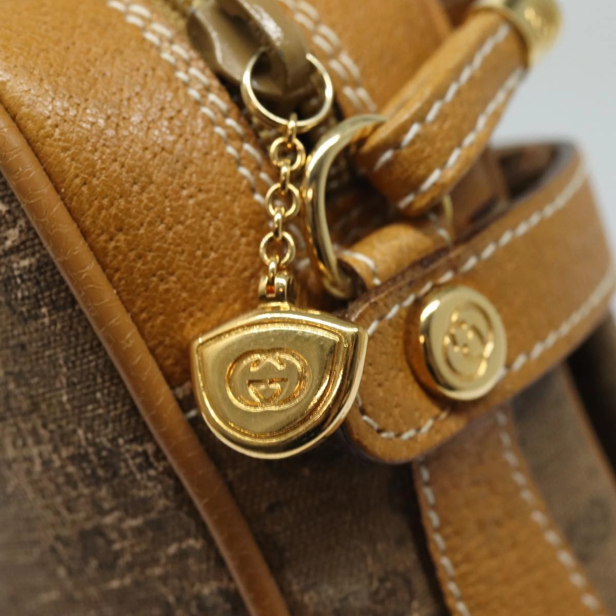 GUCCI GG Canvas Shoulder Bag Beige 007 904 0423  th5148