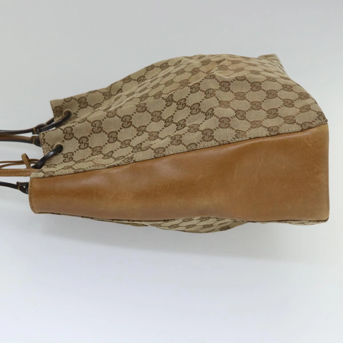 GUCCI GG Canvas Shoulder Bag Beige 101920  56682