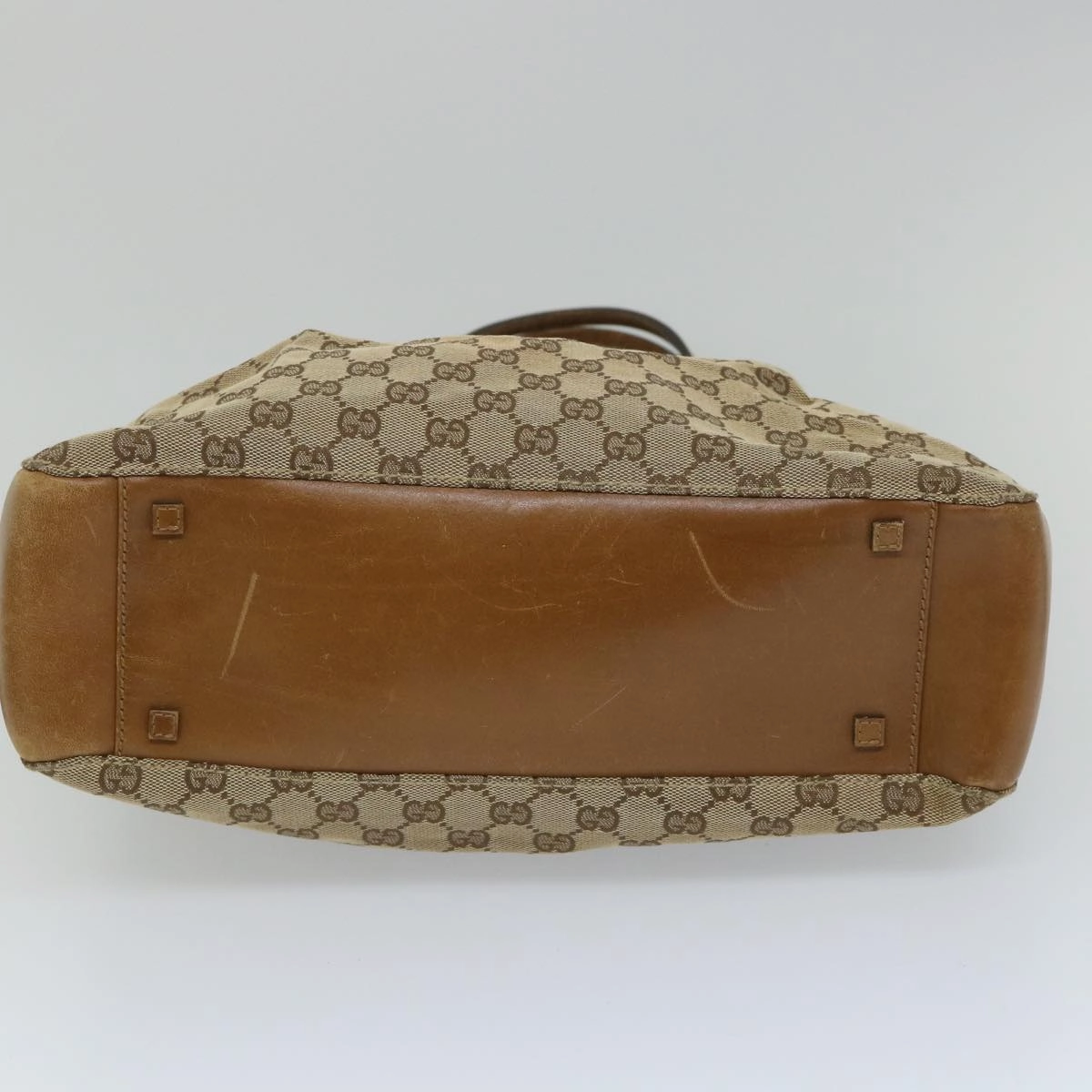 GUCCI GG Canvas Shoulder Bag Beige 101920  56682