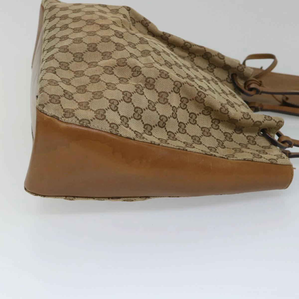 GUCCI GG Canvas Shoulder Bag Beige 101920  56682