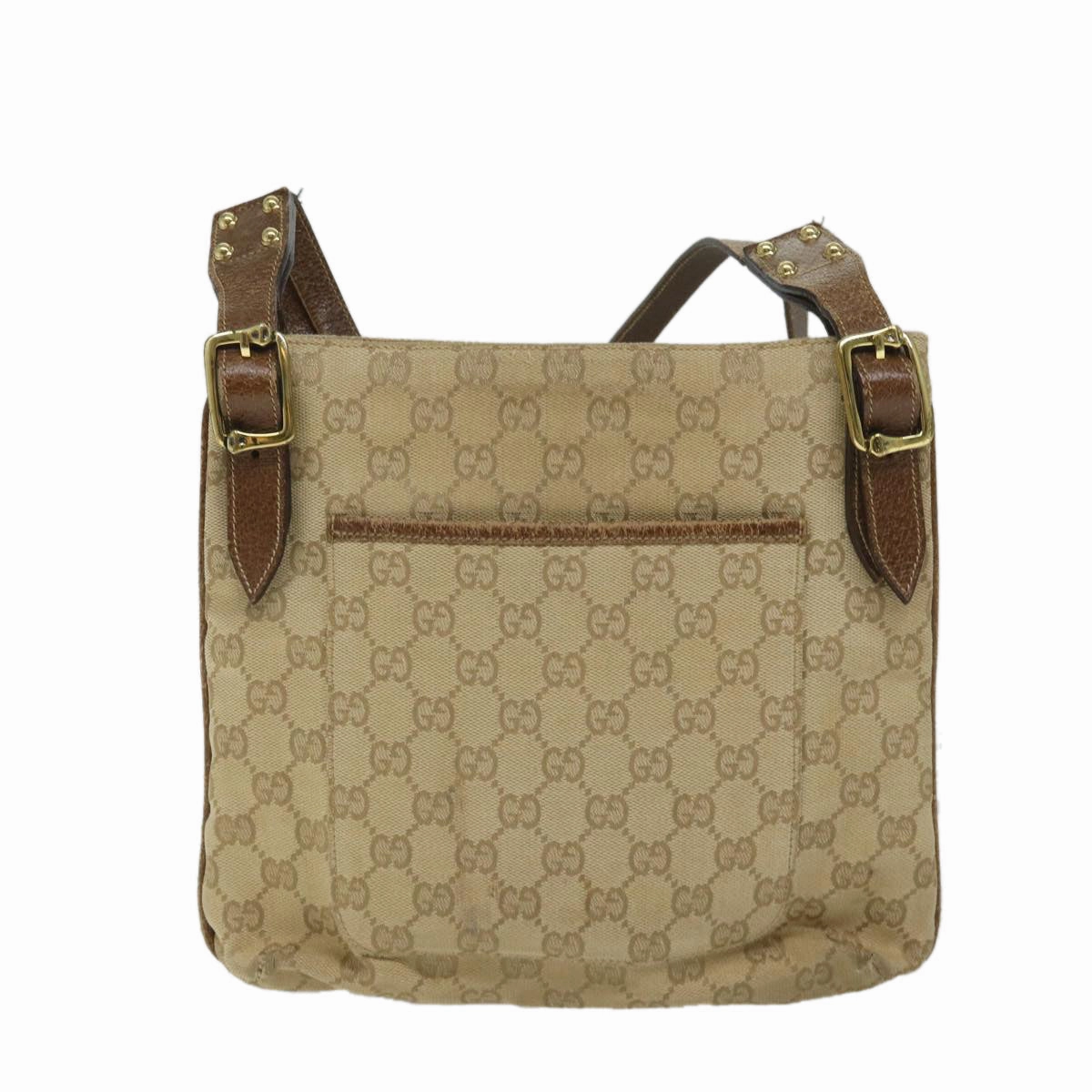 GUCCI GG Canvas Shoulder Bag Beige 115514  ep2073