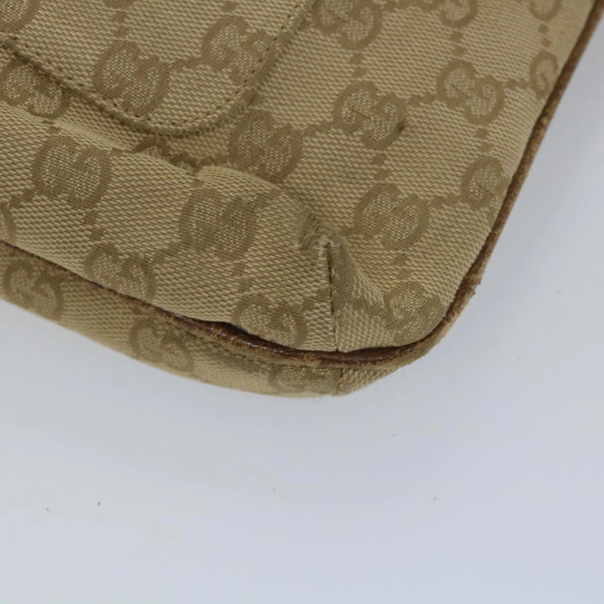 GUCCI GG Canvas Shoulder Bag Beige 115514  ep2073