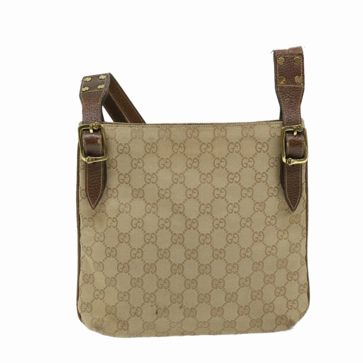 GUCCI GG Canvas Shoulder Bag Beige 115514  ep2073