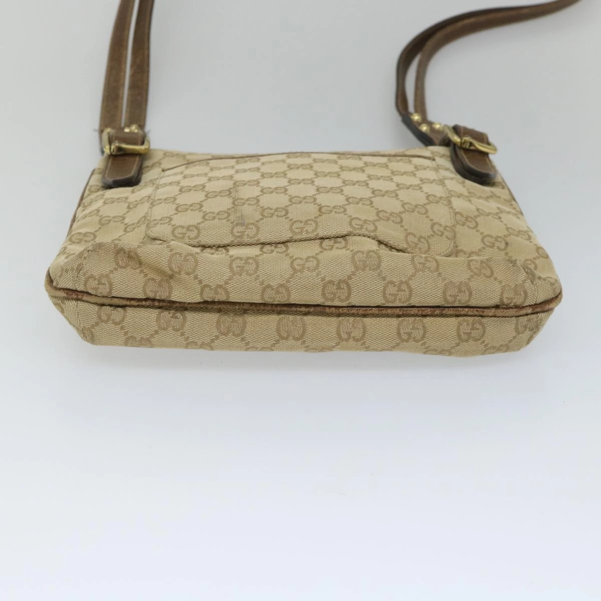 GUCCI GG Canvas Shoulder Bag Beige 115514  ep2073