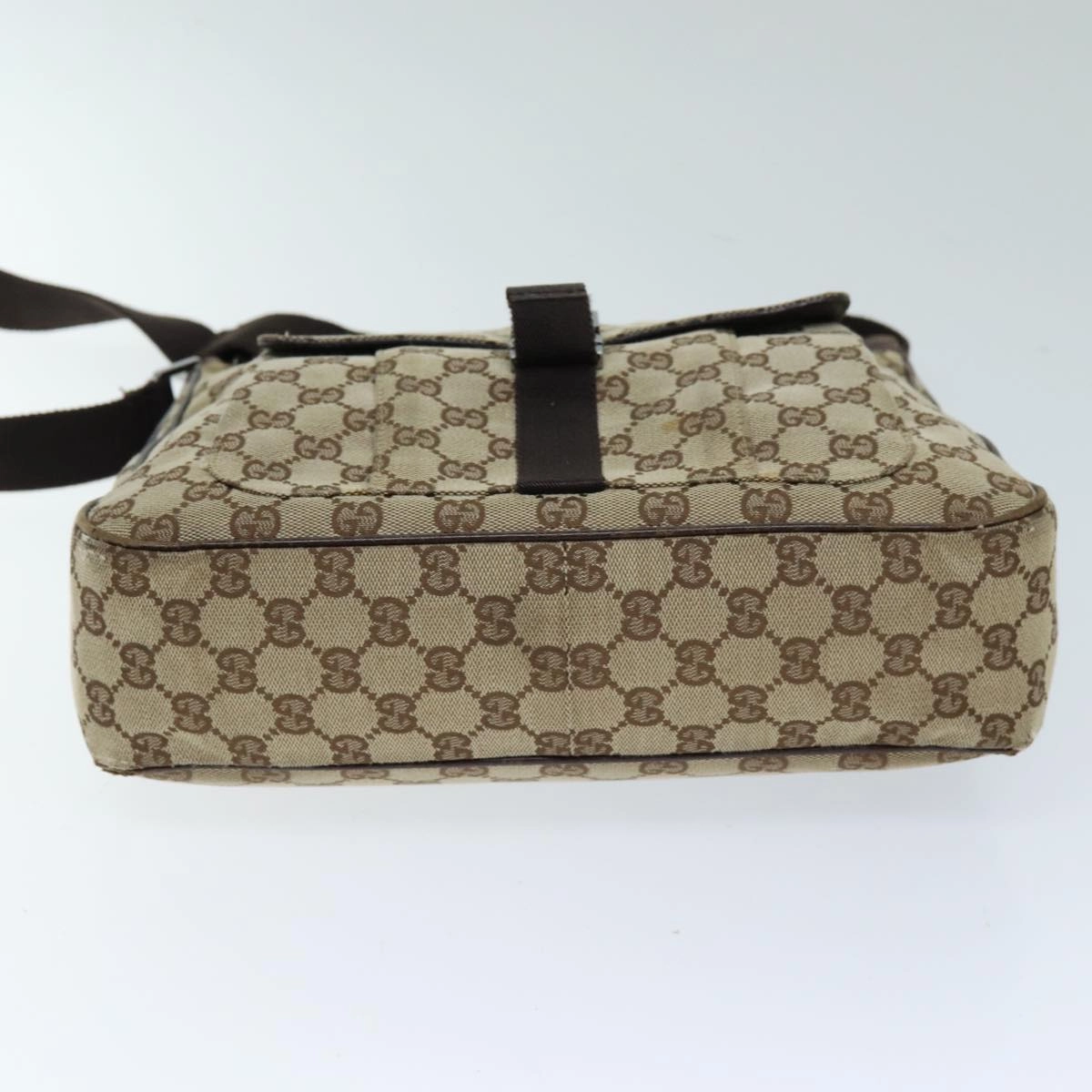 GUCCI GG Canvas Shoulder Bag Beige 131211  73982