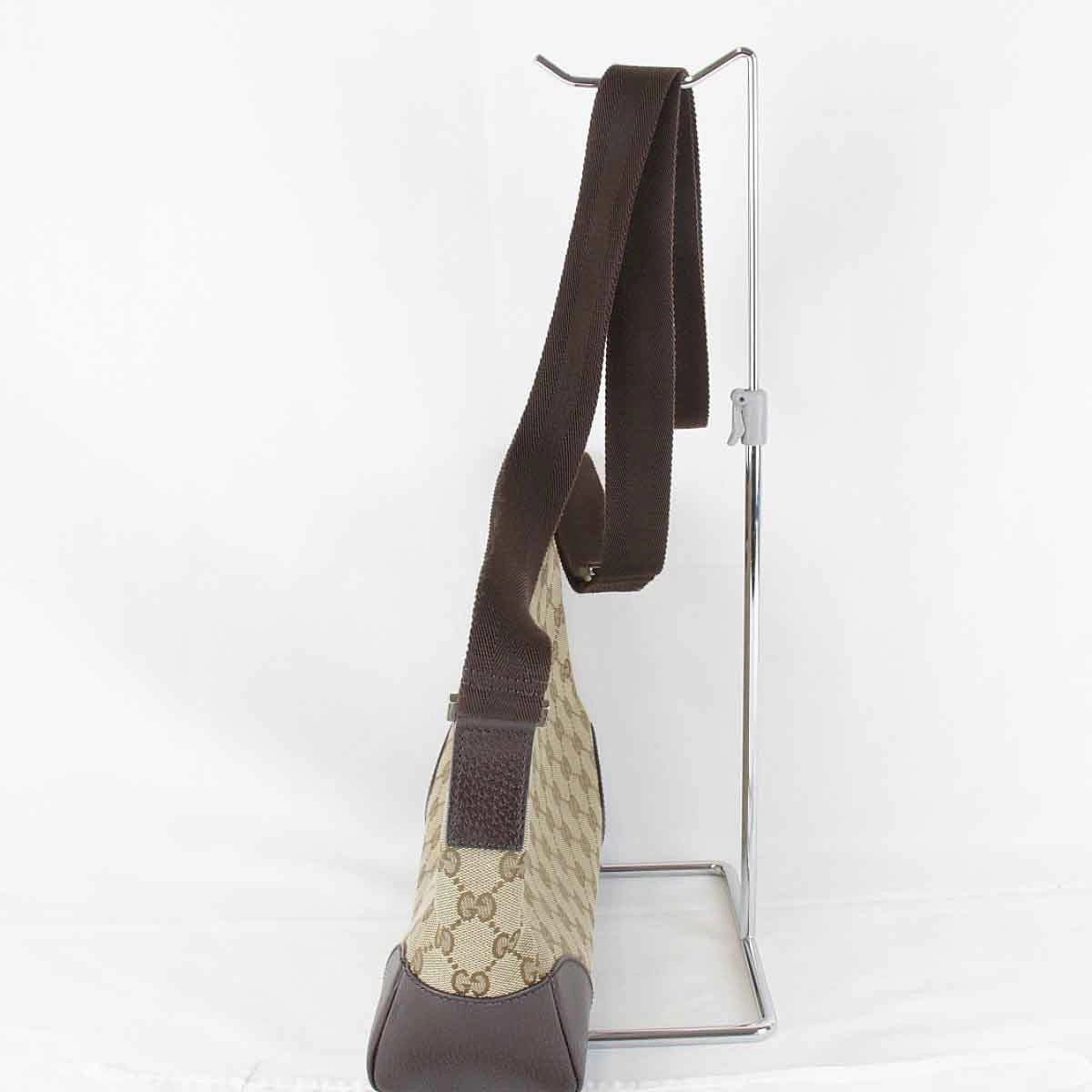 Gucci GG Canvas Shoulder Bag Beige